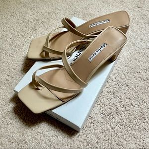 Charles David Nude Heel Sandals